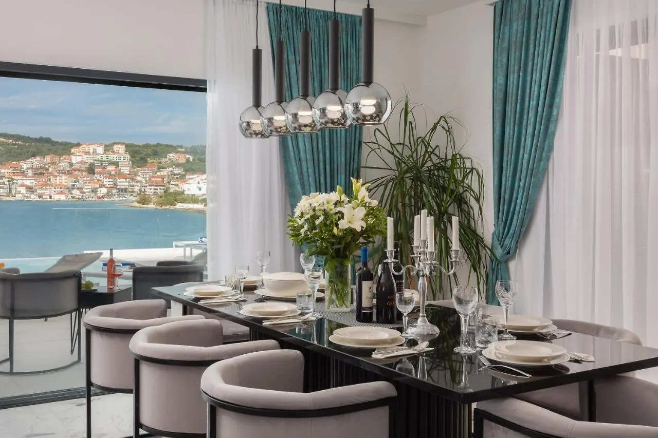 Beachfront Villa Milka With Pool Trogir Croatia