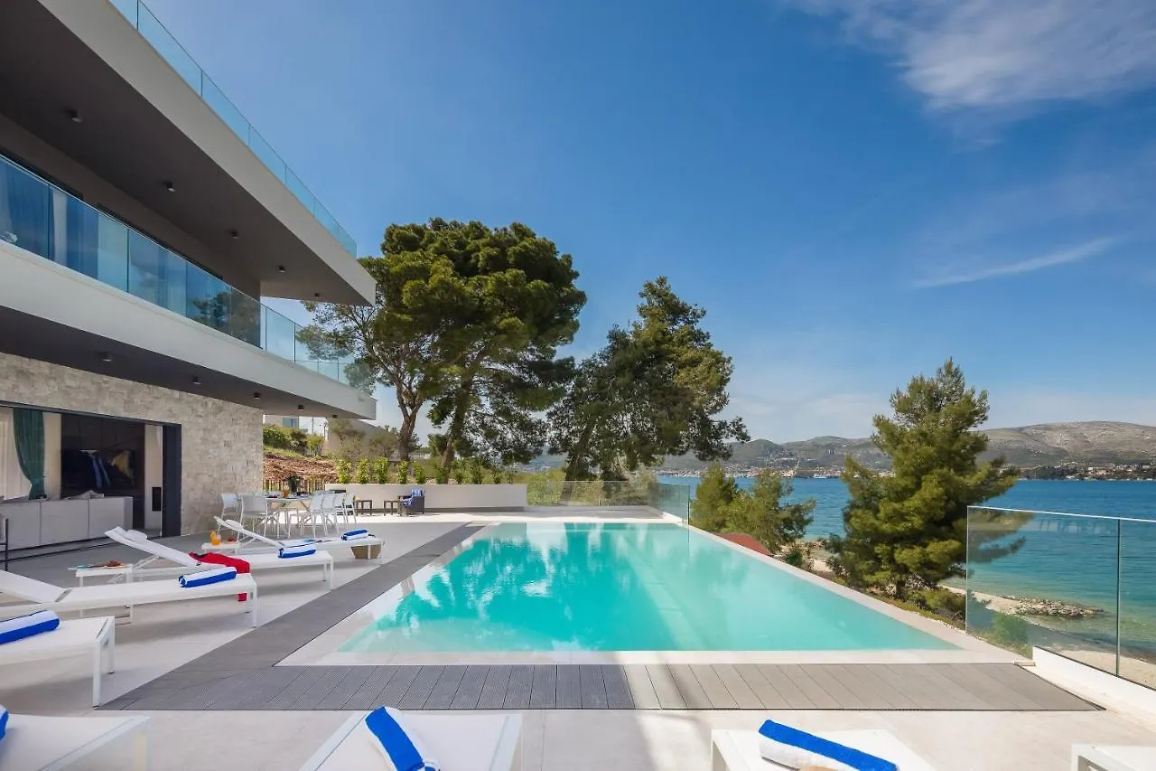Beachfront Villa Milka With Pool Trogir Croatia