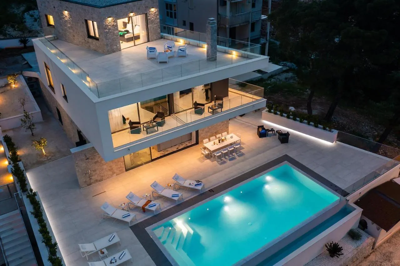 Beachfront Villa Milka With Pool Trogir Croatia